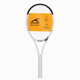 Hundred Galatic White, Black Strung Tennis Racquet