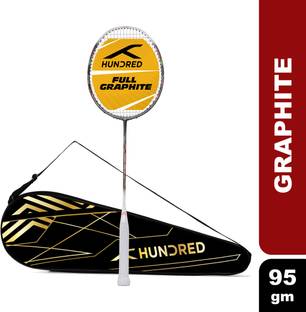 Hundred POWERTEK 1000 PRO Grey, White Strung Badminton Racquet