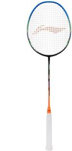 LI-NING Windstorm 72 Black, Orange, Blue Unstrung Badminton Racquet