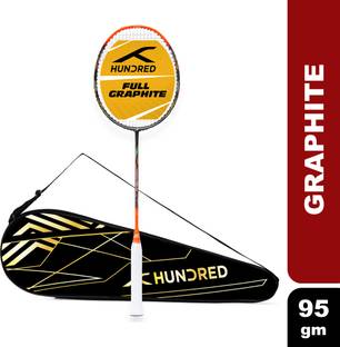 Hundred POWERTEK 1000 PRO White, Black Strung Badminton Racquet