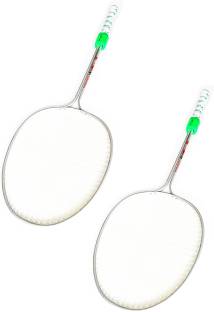 KEE KEE Badminton Racket(Silver)- 2 Pcs. Silver Strung Badminton Racquet