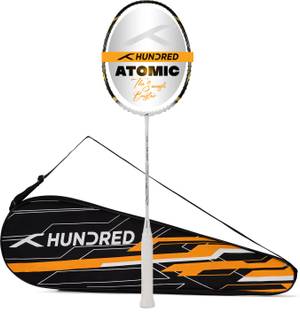 Hundred ATOMIC-X DARK SWORD Max Tension 38lbs White, Black Unstrung Badminton Racquet