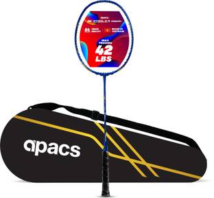 apacs Z-Ziggler Reborn Max Energy & Power | 42LBS Hi-Tension | Slim Shaft | Head Heavy Blue Unstrung Badminton Racquet