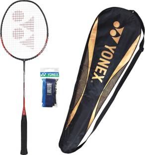 YONEX badminton racket, nanoflare speed 7, racquet, 80 gms,32 lbs, isometric, graphite Red Strung Badminton Racquet