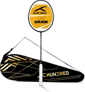 Hundred Mega Force Black Strung Badminton Racquet