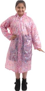 REXBURG Floral Print Boys & Girls Raincoat