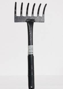 KRASHAK GARDEN RAKE SMALL 6 TEETH WITH HANDLE -12 INCH Garden rake