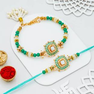 eCraftIndia Bhaiya Bhabhi D1940 Assorted Rakhi  Set