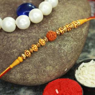 PDR Poonam Designer Rakhi Designer Alok_S1_115-ShopsyA Assorted Rakhi  Set