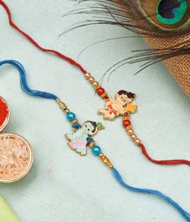 AG STORE Kids kids rakhi set of 2 Assorted Chawal Roli Pack, Rakhi  Set
