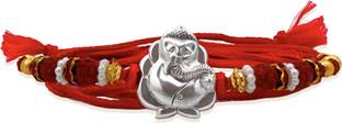 SilverRakhi Bracelet 92.50% Fine Silver Rakhi for Brother | Silver Rakhi Silver Rakhi  Set