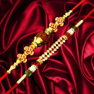 Ridansh Designer Ridhansh-pack of 1-2788 Gold Rakhi  Set