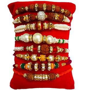 Aadikart Religious Rakhi for Brother with Roli Chawal Rakhi for Bhaiya Mauli Thread Rakhi  Set