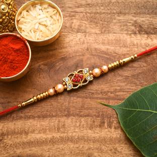 Poorak Designer 23RK_1RA_CL609_CR Assorted Rakhi  Set