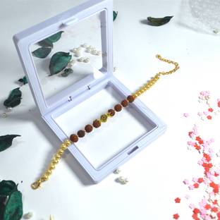 Endshop Bracelet Premium Rudraksha Rakhi Bracelets Assorted Bracelet  Set