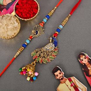 Poorak Religious Bhaiya Bhabhi Rakhi Assorted Rakhi  Set