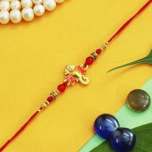 PDR Poonam Designer Rakhi Designer Poonam_nonu_S40 Mauli Thread Rakhi  Set