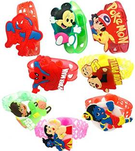 thriftkart Kids 4PCLEDRAKHI Assorted, Plastic (PVC) Rakhi  Set