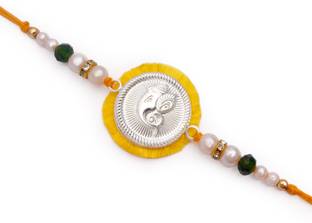 Milan jewellers Bracelet MJ-SL-OLDGA-01 Silver Rakhi  Set