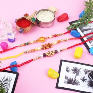 Dreamcart Religious 1021 Mauli Thread Rakhi  Set