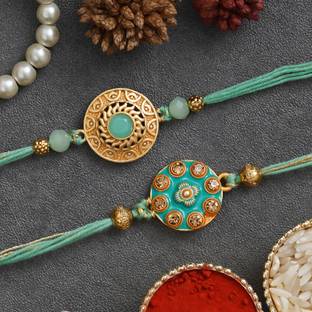 eCraftIndia Designer D1358P6 Assorted Rakhi  Set