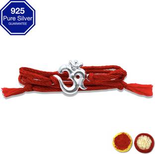 RanaSilverRakhi Bracelet Rakhi Silver Rakhi  Set