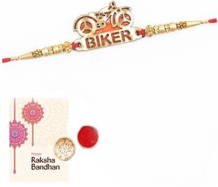 STONE KART Bracelet SingleRakhi2024-AE351 Assorted Rakhi  Set
