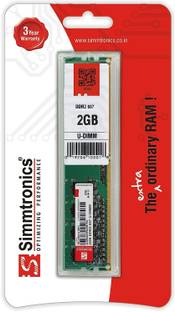 simtronics Simmtronics DDR2 2 GB PC NA (Desktop RAM 2GB DDR2 667 MHz (PC 5300) with 3 Year Warranty)