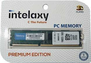 intleaxy 1333 MHZ DDR3 4 GB PC (240-Pin|1.35V|CL-9|PC3-10600U|High-Performance Memory for Standard & Gaming PCs)