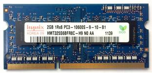 Hynix 1333mhz DDR3 2 GB (Dual Channel) Laptop (HMT325S6BFR8C-H9 PC3 10600s)