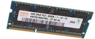 Hynix 4GB DDR3 1066 (PC3-8500S) LAPTOP DDR3 4 GB (Dual Channel) Laptop (MFG. SEE PIC)