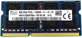 Sk Hynix Laptop RAM DDR3 8 GB (Single Channel) Laptop DDR3 (8GB DDR3L 1600 MHz | Pin-204 | Volt- 1.35v | Unbuffered | Cas Latency CL11)