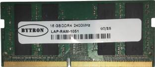 Bytron RAM 16GB DDR4 16 GB (Single Channel) Laptop (Laptop RAM 16GB DDR4 2400MHz)