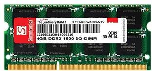 simtronics 4GB DDR3-So Dimm DDR3 4 GB (Dual Channel) Laptop (Laptop RAM 1600 MHz (PC 12800 )with 3 Year Warranty)