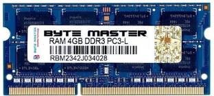 BYTE MASTER DDR3 DDR3 4 GB (Dual Channel) Laptop (RAM 4GB DDR3 LAPTOP 1600 Mhz)