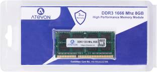 ATEVON 1666 Mhz DDR3 8 GB (Dual Channel) Laptop (DDR3)
