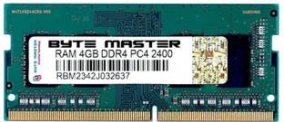 BYTE MASTER DDR4 DDR4 4 GB (Dual Channel) Laptop (RAM 4GB DDR4 Laptop 2400 Mhz)
