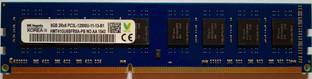 Sk Hynix Desktop RAM DDR3 8 GB (Single Channel) PC SDRAM (8GB DDR3 1600 MHz | Pin-240 | Volt- 1.35v | 2Rx8 Dual Rank | 16 Chip)