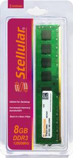 STELLULAR 1600Mhz/12800 DDR3 8 GB (Dual Channel) PC DDR3 SDRAM (Synchronous Dynamic Random-Access Memory) (ST8GD3-12800U)