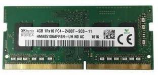 Hynix PC4-19200, 1.2v DDR4 4 GB (Single Channel) Laptop, Mac DDR4 4 GB (HMA851S6AFR6N-UH , 1RX16, PC4-2400T-SC0-11, LAPTOP RAM)