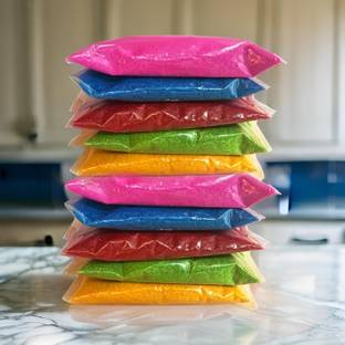 CraftVatika Pack of 10 Rangoli Powder