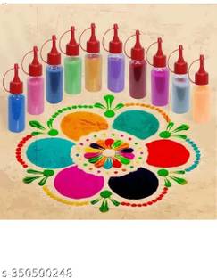 KHUSHA CREATION Pack of 5 Rangoli Powder