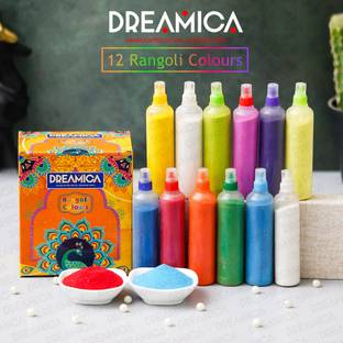 CW Pack of 12 Rangoli Powder