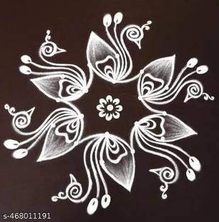 KHUSHA CREATION Pack of 5 Rangoli Powder