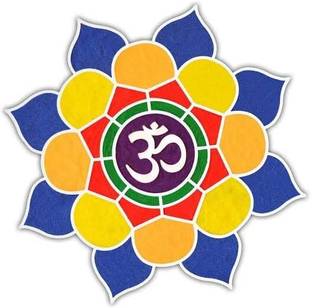KUNYA RANGOLI DYI SET 3 MDF FLOWER,PEACOCK,OM DESIGN WITH 10 RANGOLI COLOUR Rangoli Stencil