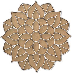 VVMCNC Rangoli Stencils for Home Décor, Diwali Decoration Item for Home 12X12 Rangoli Stencil
