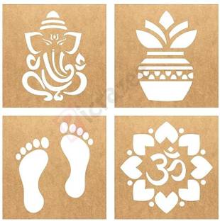 HANDCRAFTLO HCRG1217 Rangoli Stencil