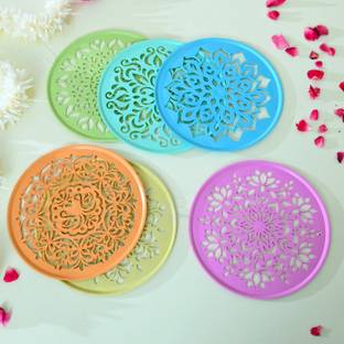 Craftam 18509 RS AAR PAAR ROUND 6 PCS (8 INCH) Rangoli Stencil