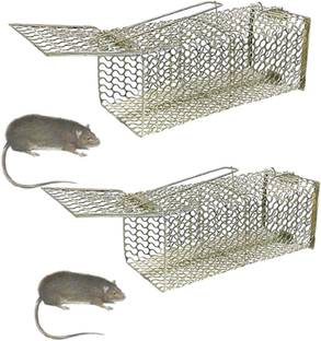 udayog Rat Trap - Rat/Mouse, Iron Trap/Catcher Cage Rustic Copper(PACK OF 2) Live Trap