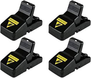 PROBEROS 4Pcs Rat Traps for House Garden and Patio Indoor Outdoor Snap Trap